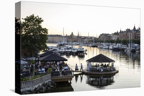View over the Buildings and Boats Along Strandvagen Street, Stockholm, Sweden, Scandinavia, Europe-Yadid Levy-Premier Image Canvas