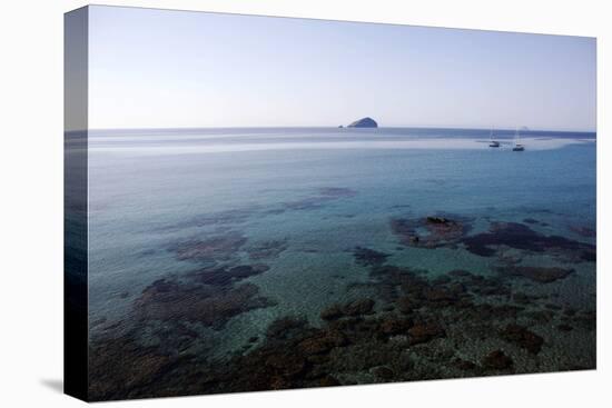 View over the Bull Island Sant'Antioco Sardinia, Italy, Mediterranean, Europe-Oliviero Olivieri-Premier Image Canvas