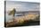 View over The Cobb and beach from Langmoor and Lister gardens, Lyme Regis, Dorset, England, United -Stuart Black-Premier Image Canvas