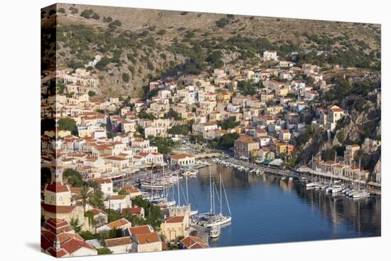 View over the Colourful Harbour, Dodecanese Islands-Ruth Tomlinson-Premier Image Canvas