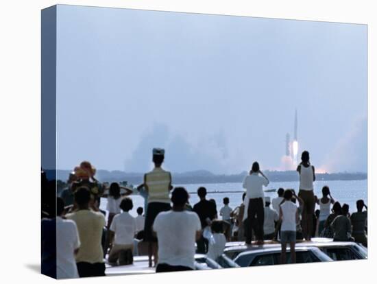 View over the Head of Spectators of the Launch of Nasa's Apollo 11 Space Mission-Ralph Crane-Premier Image Canvas