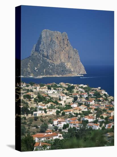 View over the Town of Calpe to the Rocky Headland of Penon De Ifach in Valencia, Spain-Richardson Rolf-Premier Image Canvas