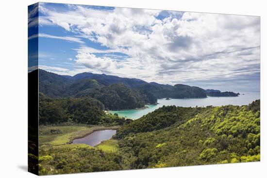 View over Torrent Bay from the Abel Tasman Coast Track, Abel Tasman National Park, near Marahau, Ta-Ruth Tomlinson-Premier Image Canvas