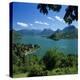 View over Village and Lake Annecy, Talloires, Lake Annecy, Rhone Alpes, France, Europe-Stuart Black-Premier Image Canvas