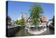 View over Wehrneckarkanal Chanel to St. Dionysius Church (Stadtkirche St. Dionys)-Markus Lange-Premier Image Canvas
