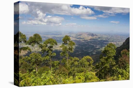 View over Zomba and the Highlands from the Zomba Plateau, Malawi, Africa-Michael Runkel-Premier Image Canvas