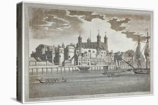 View the Tower of London from the River Thames with Boats on the River, 1795-Joseph Constantine Stadler-Premier Image Canvas