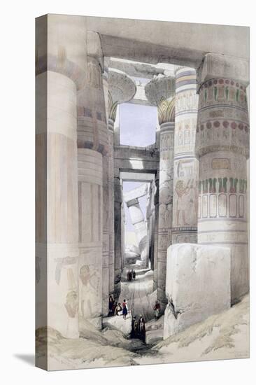 View Through the Hall of Columns, Karnak, from "Egypt and Nubia", Vol.1-David Roberts-Premier Image Canvas