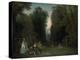 View Through the Trees in the Park of Pierre Crozat, 1715-Jean-Antoine Watteau-Premier Image Canvas