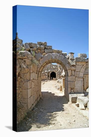 View Through the Vaulted Entrance of the Xanthos Theatre into the Orchestra Pit, Xanthos, Turkey-null-Premier Image Canvas