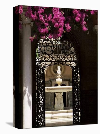 View Through Wrought Iron Gateway to the Patio Principal, Andalucia (Andalusia), Spain-Ruth Tomlinson-Premier Image Canvas