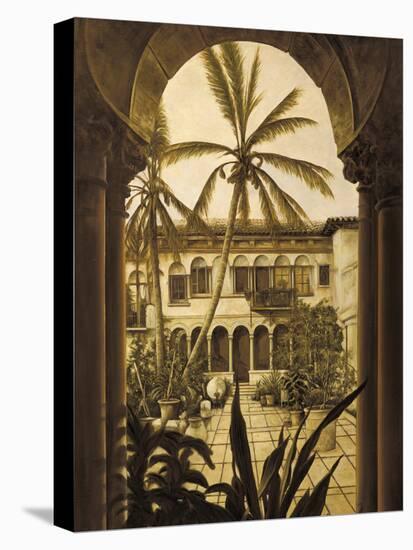 View to the Courtyard-David Parks-Stretched Canvas