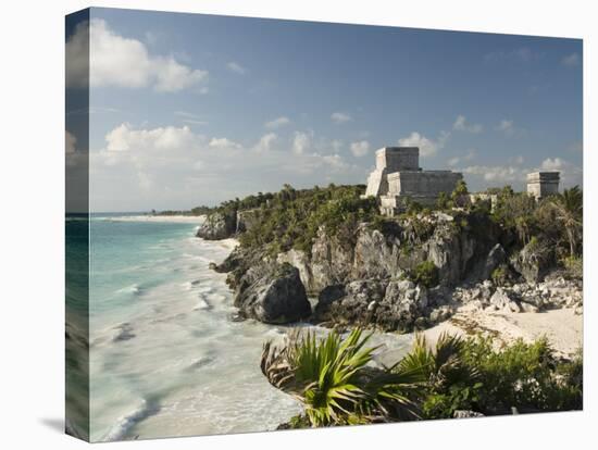 View to the North and El Castillo at the Mayan Ruins of Tulum, Quintana Roo-Richard Maschmeyer-Premier Image Canvas