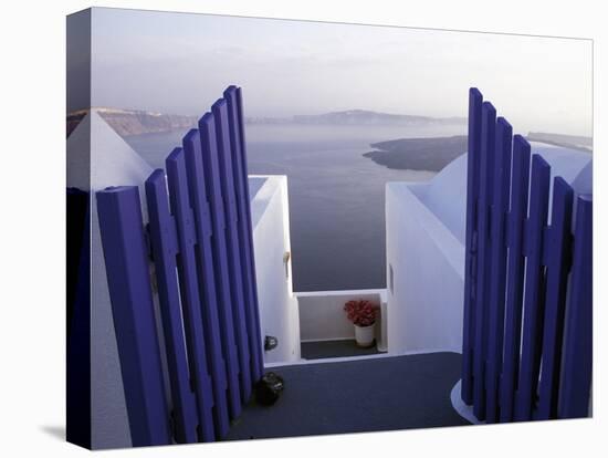 View Toward Caldera, Imerovigli, Santorini, Greece-Connie Ricca-Premier Image Canvas