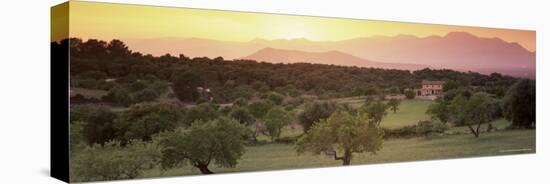 View Towards Sierra De Tramuntana Mountains, Near Muro, Majorca, Balearic Islands, Spain-John Miller-Premier Image Canvas