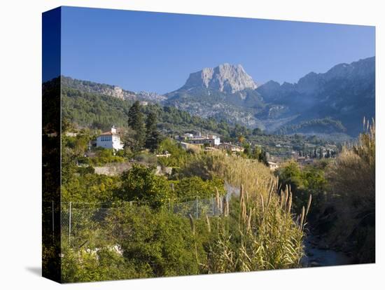 View Up Fertile Valley to Puig Major, the Island's Highest Peak, Soller, Mallorca, Balearic Islands-Ruth Tomlinson-Premier Image Canvas