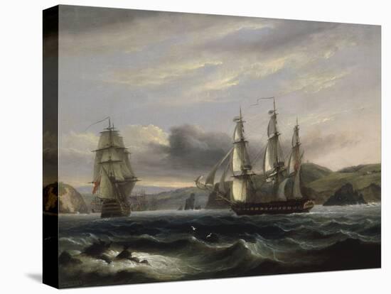 View up the Teign-Thomas Luny-Premier Image Canvas