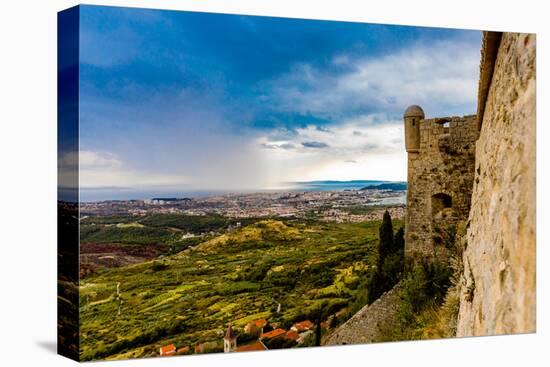 Views from the Fortress of Klis, where Game of Thrones was filmed, Croatia, Europe-Laura Grier-Premier Image Canvas