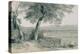 Views in Rome and its Environs': Campagna and Walls of Rome Looking to the Alban-Edward Lear-Premier Image Canvas