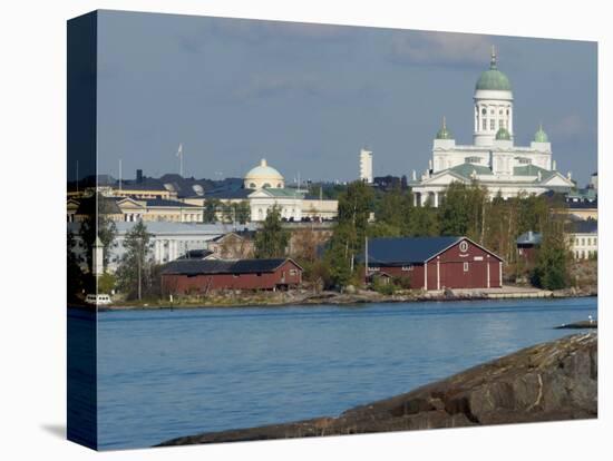 Views of City from Harbor Including Lutheran Cathedral, Helsinki, Finland-Nancy & Steve Ross-Premier Image Canvas