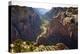 Views of the Cliffs in Zion Canyon from Observation Point Trail in Zion National Park, Utah-Sergio Ballivian-Premier Image Canvas