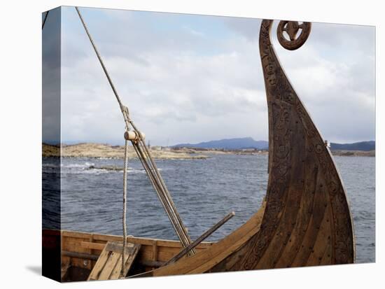 Viking Oseberg Ship, Haholmen, West Norway, Norway, Scandinavia-David Lomax-Premier Image Canvas