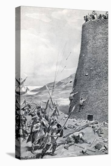 Vikings Attack Tower-G.F. Scott Elliot-Stretched Canvas