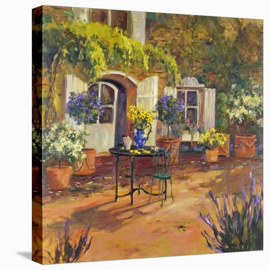 Villa Courtyard-Allayn Stevens-Stretched Canvas