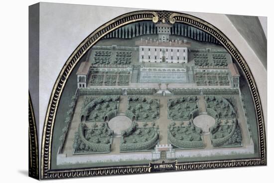 Villa Della Pretaia from a Series of Lunettes Depicting Views of the Medici Villas, 1599-Giusto Utens-Premier Image Canvas