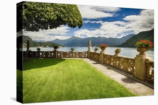 Villa Garden View On Lake Como, Italy-George Oze-Premier Image Canvas