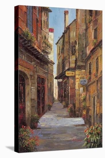 Village Alleyway-A^ Herbert-Stretched Canvas