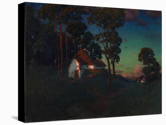 Village at Sunset, 1923-Konstantin Wroblewski-Premier Image Canvas
