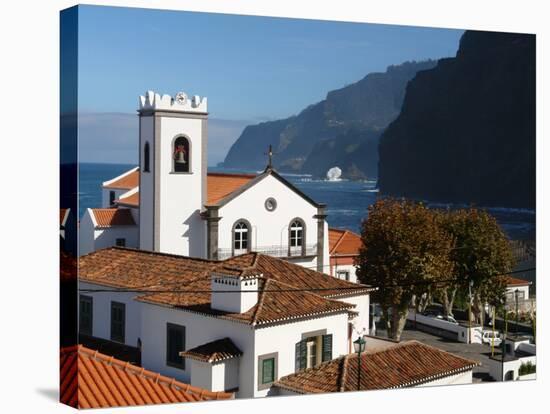 Village Church at Ponta Delgada, Madeira-null-Premier Image Canvas