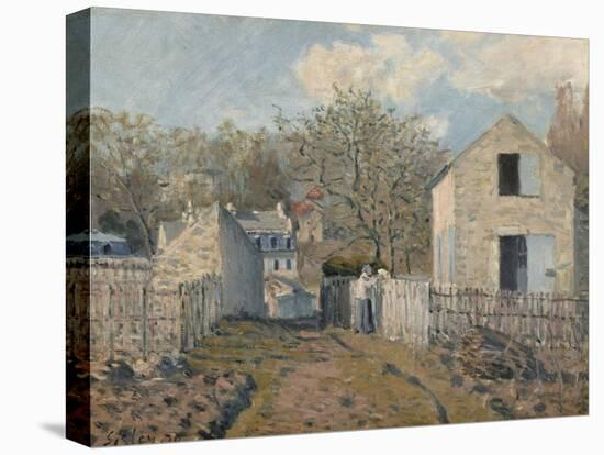 Village de Voisins (Yvelines)-Alfred Sisley-Premier Image Canvas