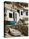 Village Houses Cut into the Cliffs, Cala D'Alcaufar, Menorca Island, Balearic Islands, Spain-Inaki Relanzon-Premier Image Canvas