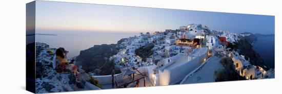 Village of Oia (La), Santorini (Thira), Cyclades Islands, Greece-Gavin Hellier-Premier Image Canvas