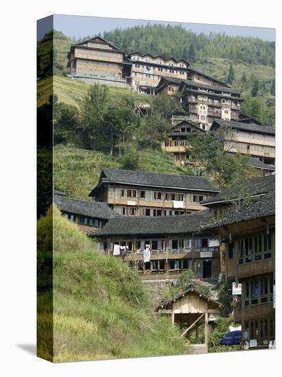 Village of Pin Gan, Longsheng Terraced Ricefields, Guilin, Guangxi Province, China-Angelo Cavalli-Premier Image Canvas