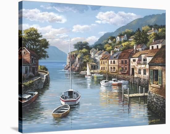 Village on the Water-Sung Kim-Stretched Canvas