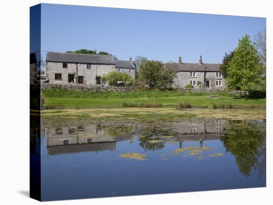 Village Pond, Monyash, Peak District, Derbyshire, England, United Kingdom, Europe-Frank Fell-Premier Image Canvas