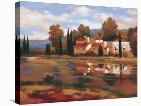 Village Reflection-Kanayo Ede-Stretched Canvas