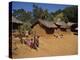 Village Scene, Children in Foreground, Zomba Plateau, Malawi, Africa-Poole David-Premier Image Canvas