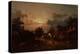 Village Scene, Sunset, C.1870-Jules Dupre-Premier Image Canvas