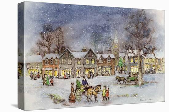 Village Street in the Snow-Stanley Cooke-Premier Image Canvas