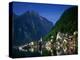 Village with Mountains and Lake, Hallstatt, Salzkammergut, Austria-Steve Vidler-Premier Image Canvas