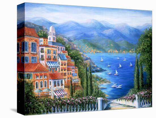 Villaggio Italiano Sul Lago-Marilyn Dunlap-Stretched Canvas