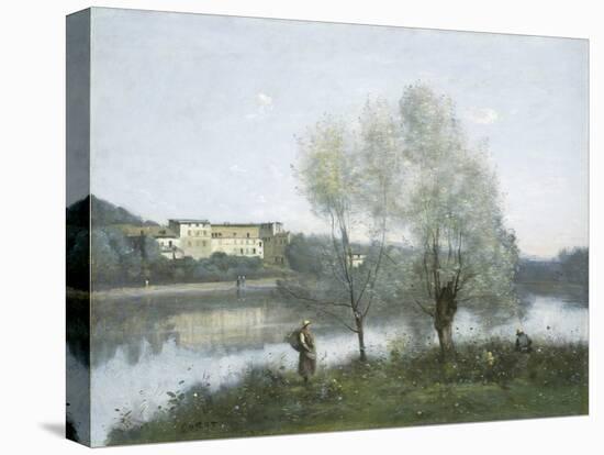 Ville-d'Avray, by Jean-Baptiste-Camille Corot, 1865, French painting,-Jean-Baptiste-Camille Corot-Stretched Canvas