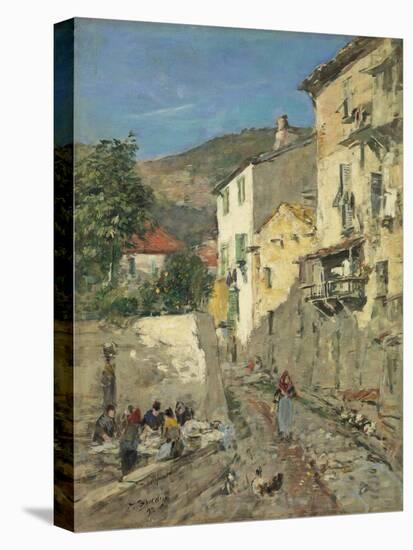 Villefranche, 1892 (Oil on Board)-Eugene Louis Boudin-Premier Image Canvas