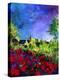 villers red poppies-Pol Ledent-Stretched Canvas
