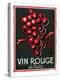 Vin Rouge De Table Wine Label - Europe-Lantern Press-Stretched Canvas