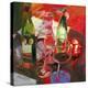 Vin Rouge: Red Wine-Beth A. Forst-Stretched Canvas